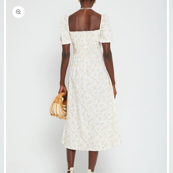 COPY - The O.P.T. One Perfect Time River midi dress khaki dollar Size S - Picture 4 of 10